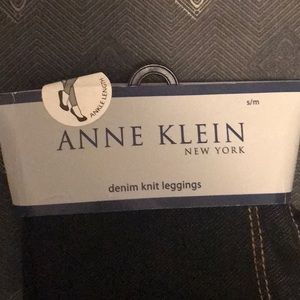 Annie Klein New York Denim knit leggings ~NWT
